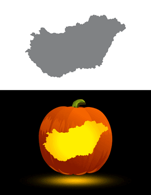 Hungary Pumpkin Stencil