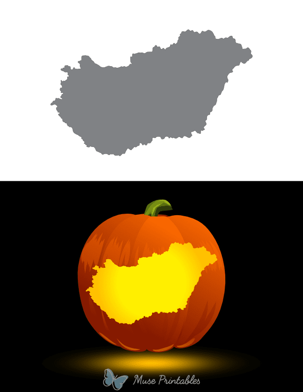 Hungary Pumpkin Stencil