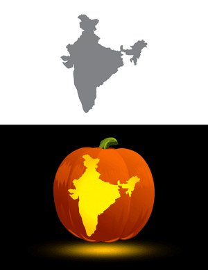 India Pumpkin Stencil