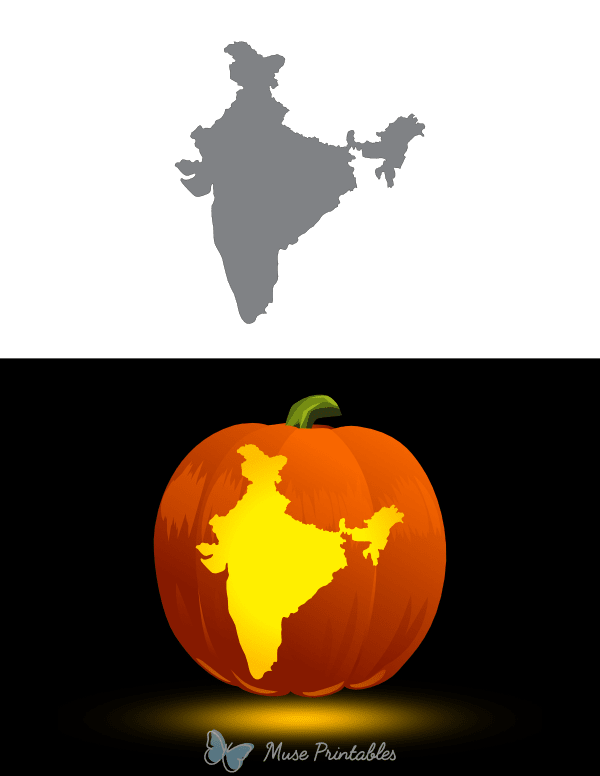 India Pumpkin Stencil