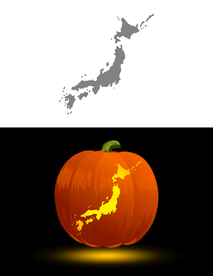 Japan Pumpkin Stencil