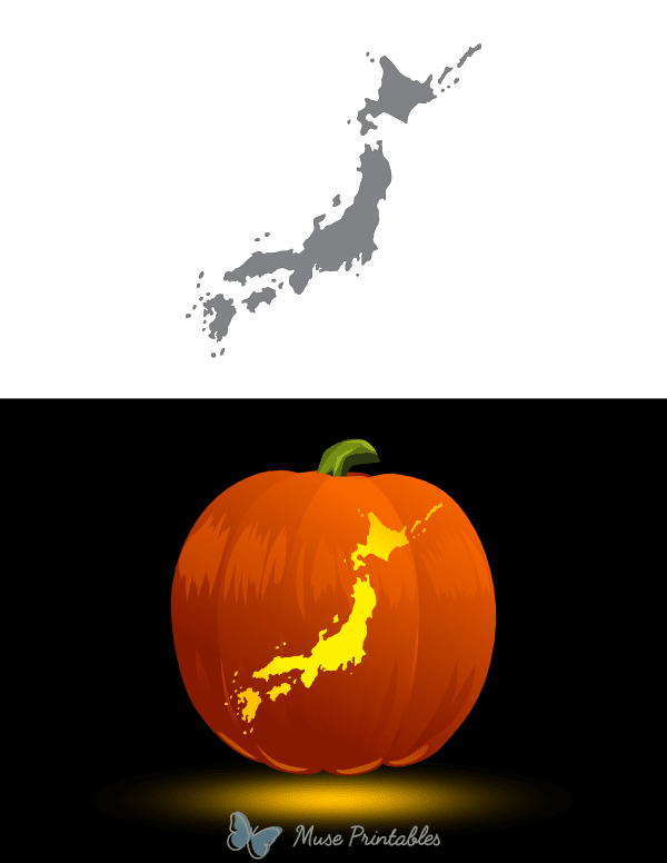 Japan Pumpkin Stencil