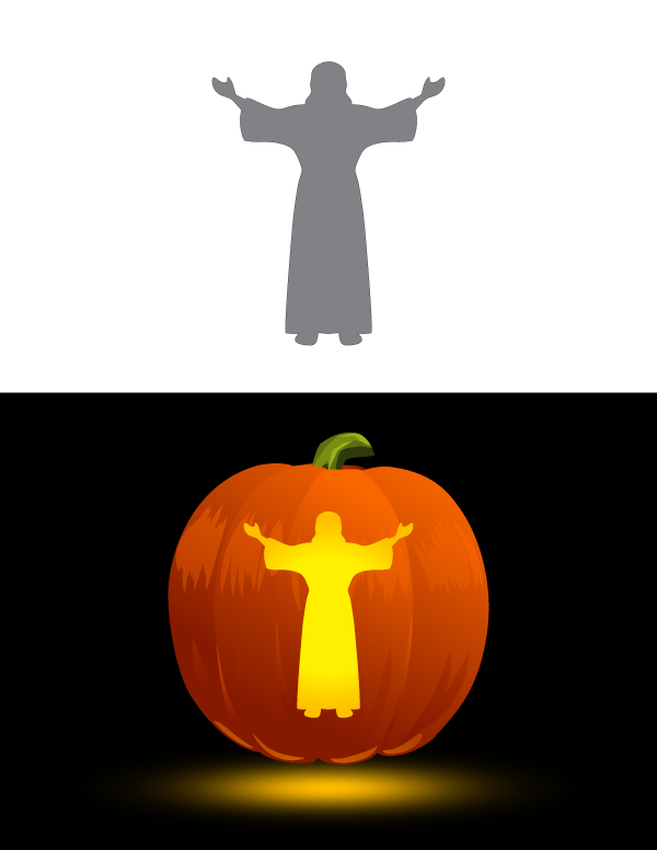 Jesus Pumpkin Stencil