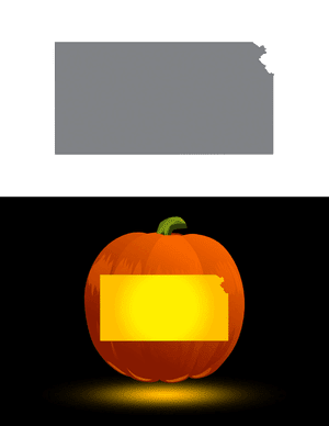 Kansas Pumpkin Stencil