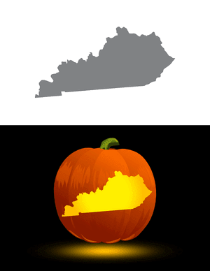 Kentucky Pumpkin Stencil