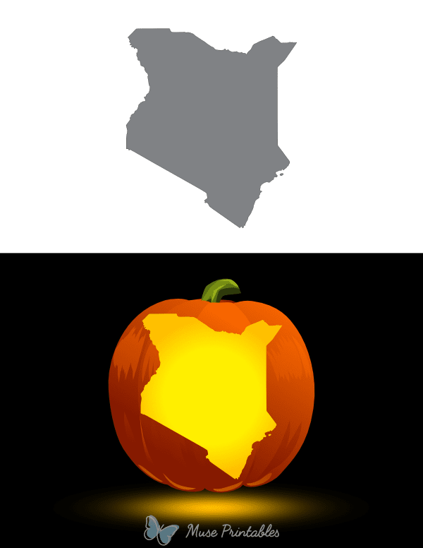 Kenya Pumpkin Stencil