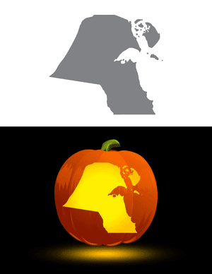 Kuwait Pumpkin Stencil