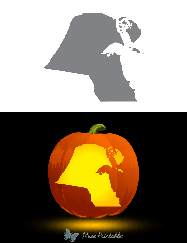 Kuwait Pumpkin Stencil