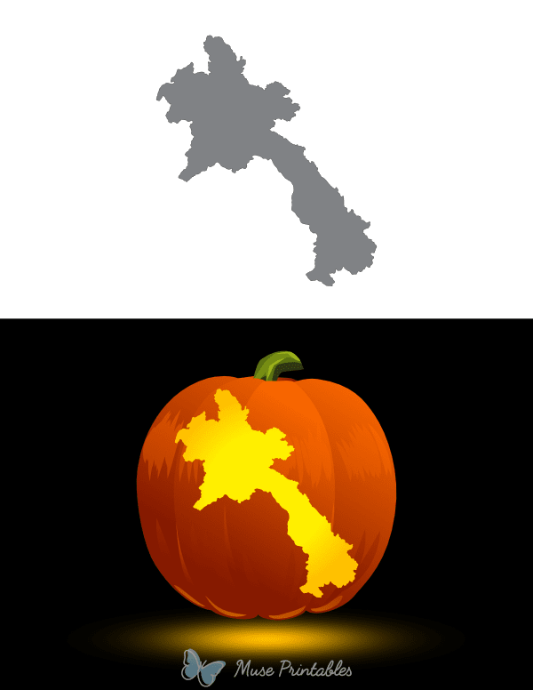 Laos Pumpkin Stencil