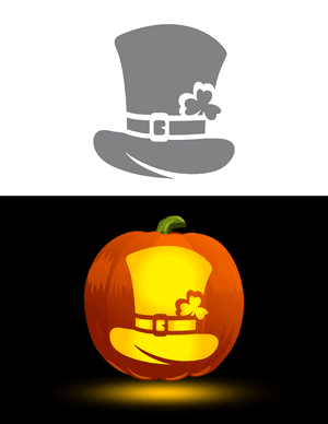 Leprechaun Hat Pumpkin Stencil