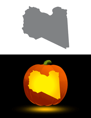 Libya Pumpkin Stencil