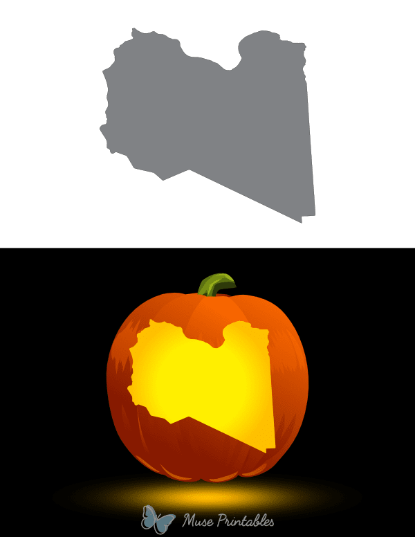 Libya Pumpkin Stencil