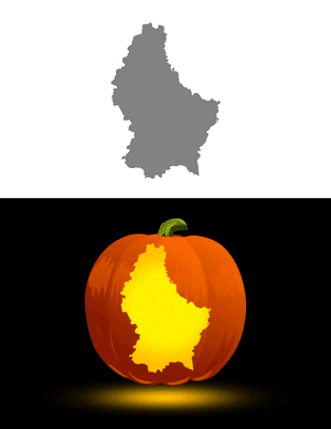 Luxembourg Pumpkin Stencil