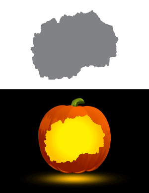 Macedonia Pumpkin Stencil