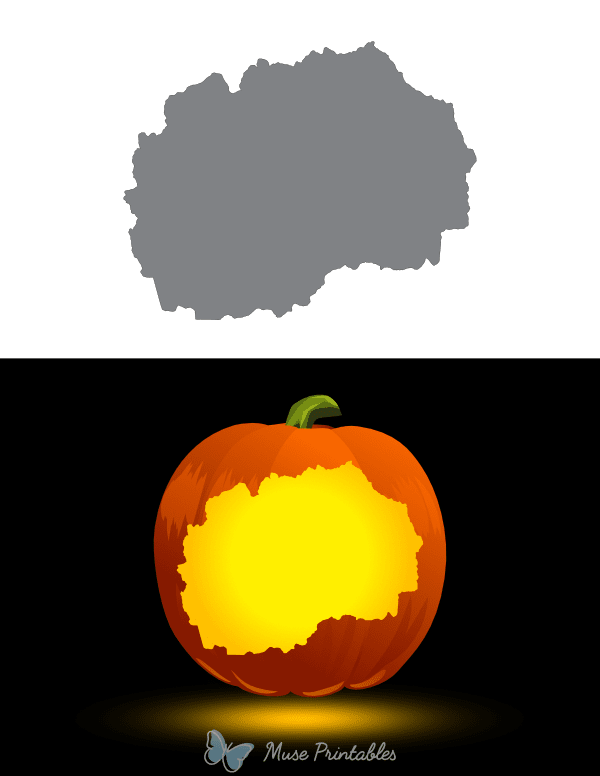 Macedonia Pumpkin Stencil