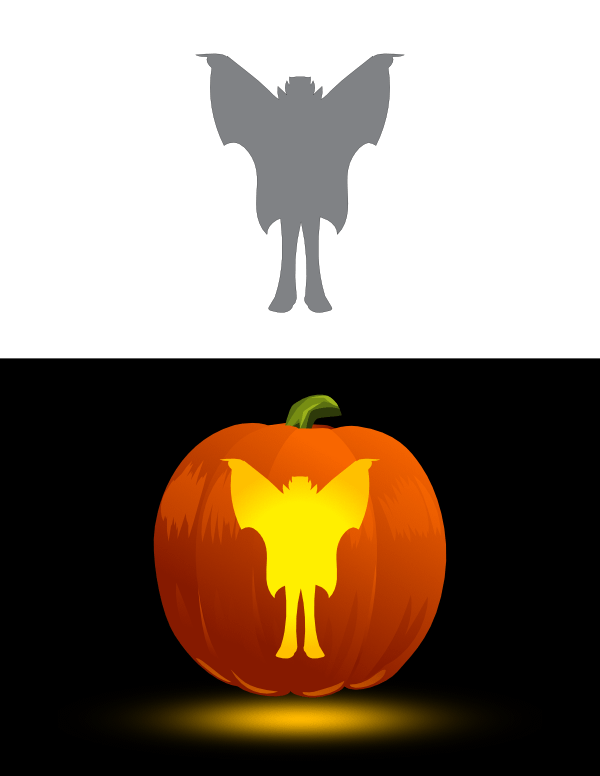 Male Vampire Pumpkin Stencil