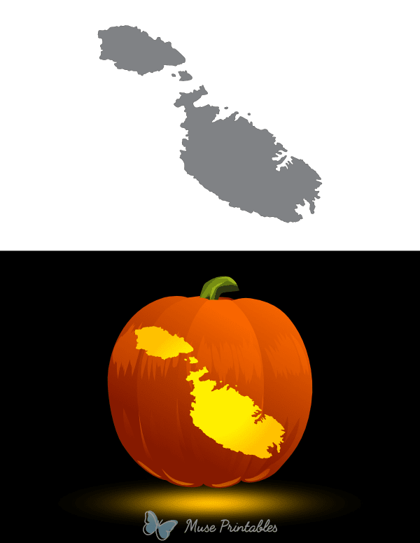Malta Pumpkin Stencil