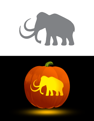 Mammoth Pumpkin Stencil