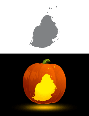 Mauritius Pumpkin Stencil