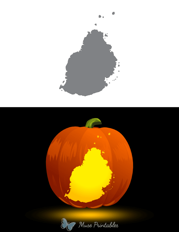Mauritius Pumpkin Stencil