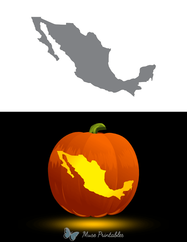 Mexico Pumpkin Stencil