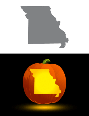 Missouri Pumpkin Stencil