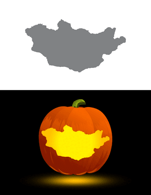 Mongolia Pumpkin Stencil