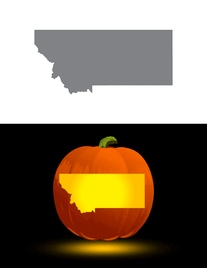 Montana Pumpkin Stencil
