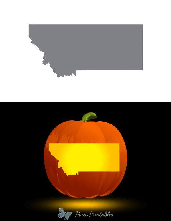 Montana Pumpkin Stencil