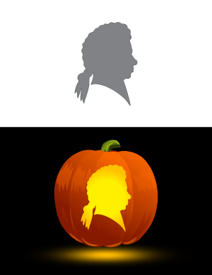 Mozart Pumpkin Stencil