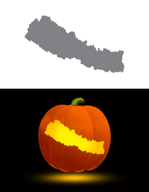 Nepal Pumpkin Stencil
