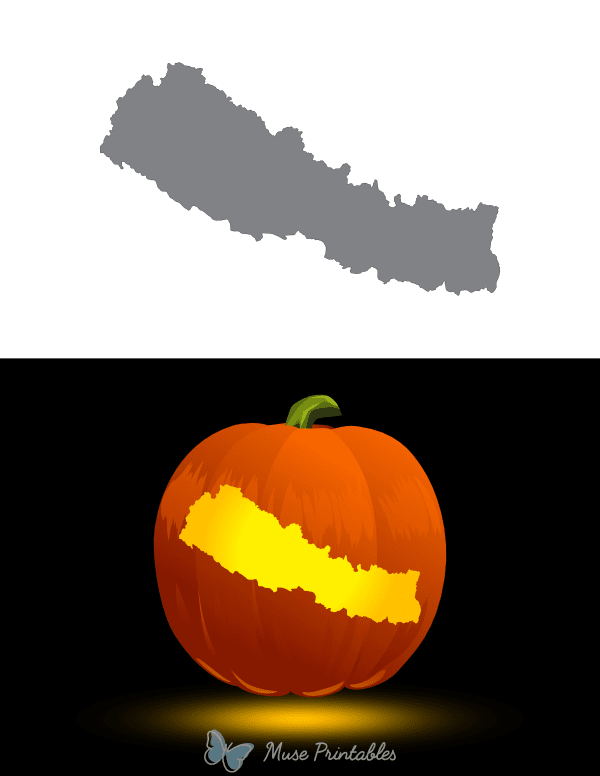 Nepal Pumpkin Stencil