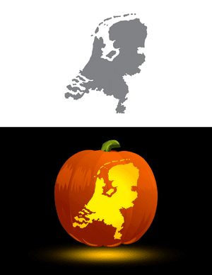 Netherlands Pumpkin Stencil