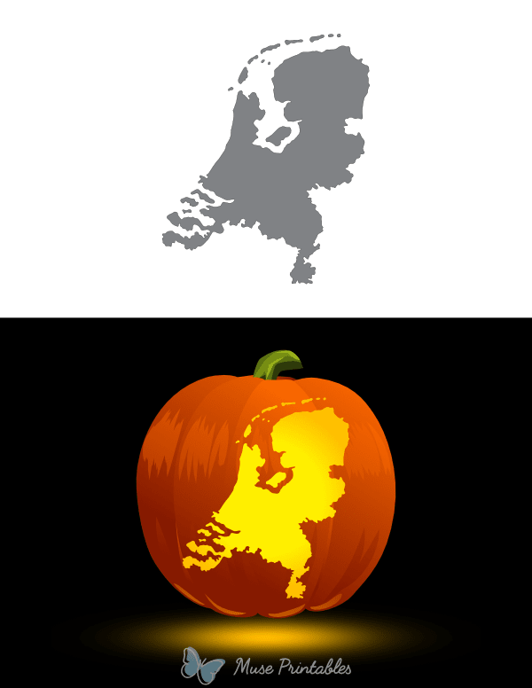 Netherlands Pumpkin Stencil