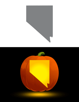 Nevada Pumpkin Stencil
