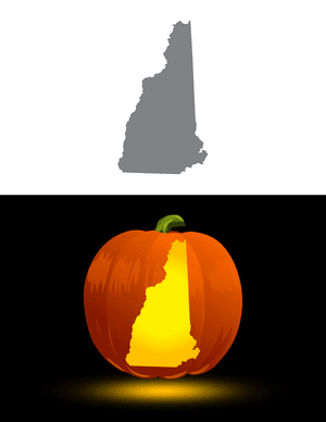 New Hampshire Pumpkin Stencil