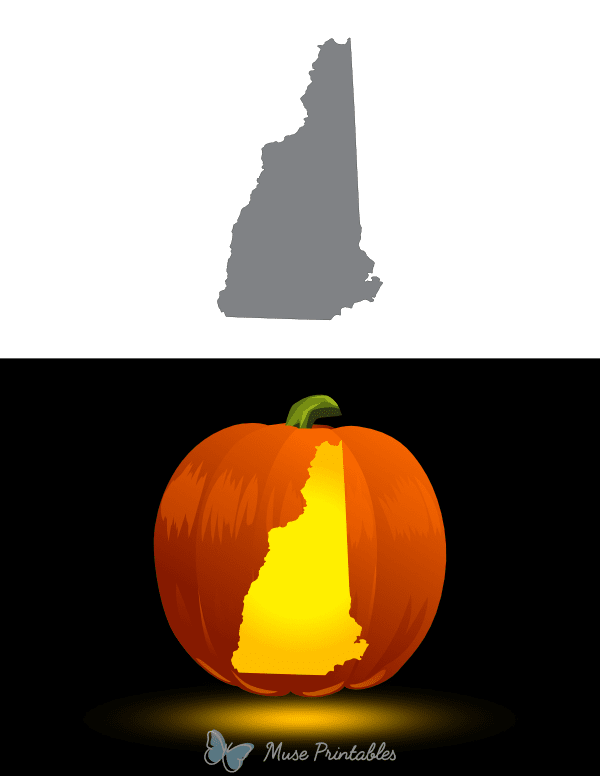 New Hampshire Pumpkin Stencil