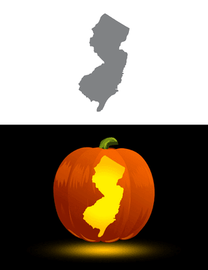 New Jersey Pumpkin Stencil