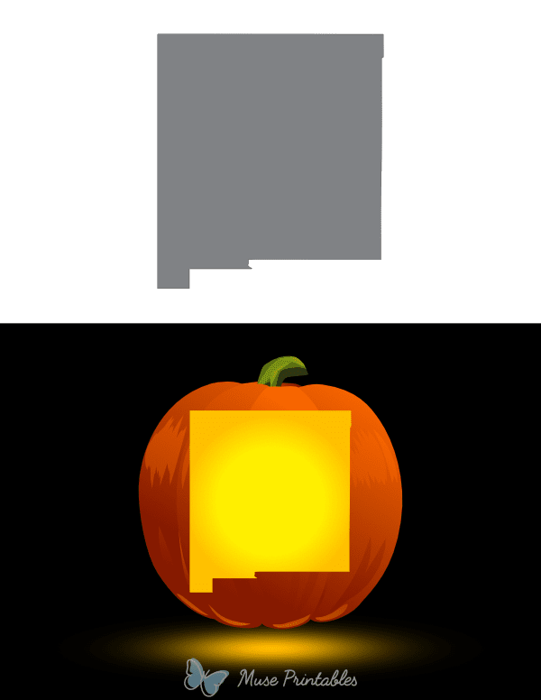 New Mexico Pumpkin Stencil