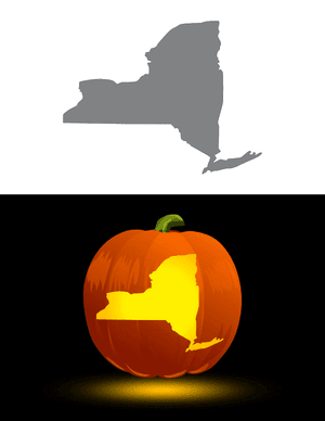 New York Pumpkin Stencil