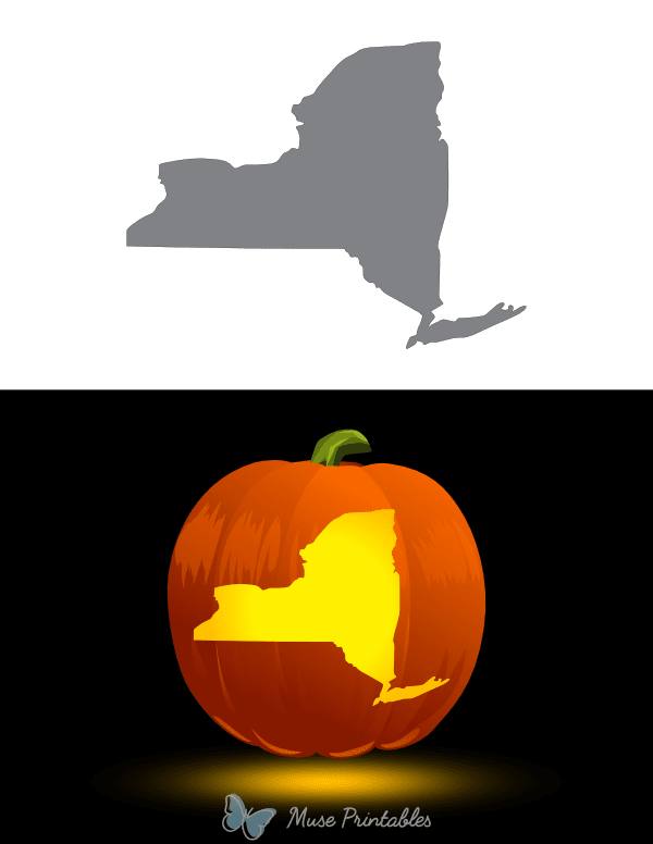 New York Pumpkin Stencil
