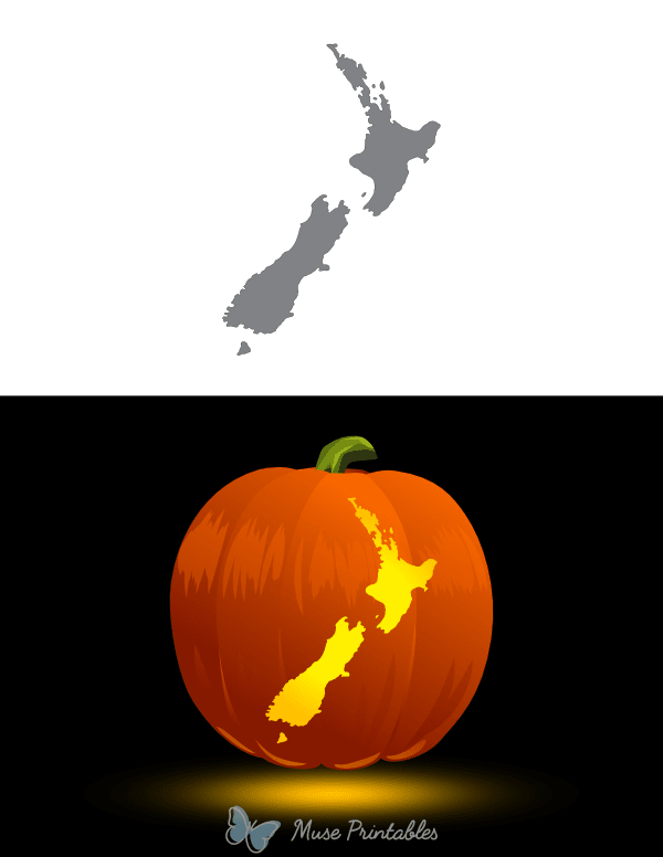 New Zealand Pumpkin Stencil