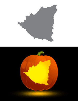 Nicaragua Pumpkin Stencil
