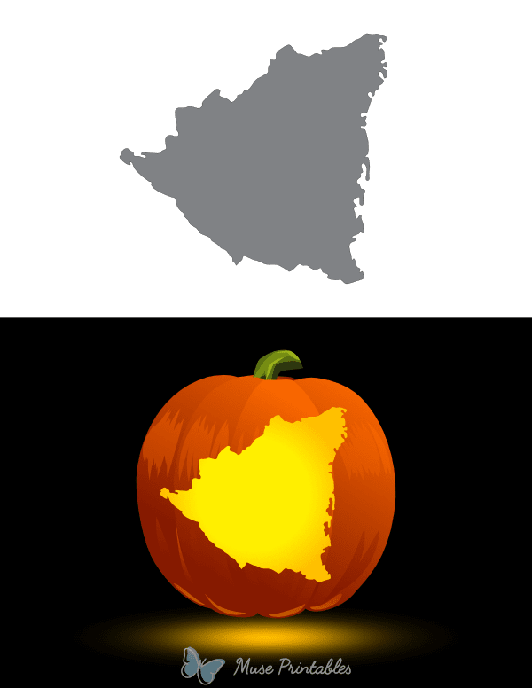 Nicaragua Pumpkin Stencil