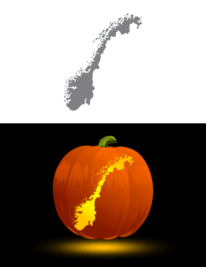 Norway Pumpkin Stencil