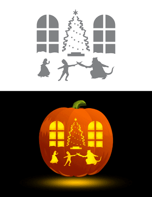 Nutcracker Ballet Pumpkin Stencil