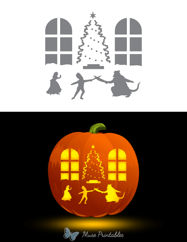 Nutcracker Ballet Pumpkin Stencil