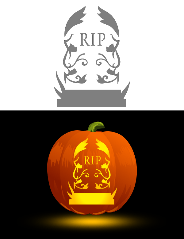 printable-ornate-tombstone-pumpkin-stencil