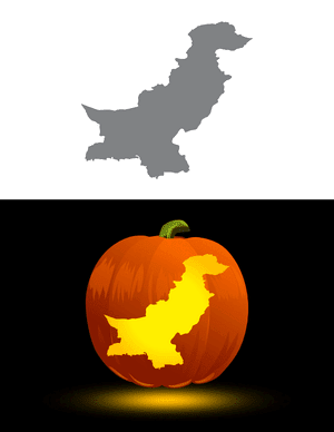 Pakistan Pumpkin Stencil