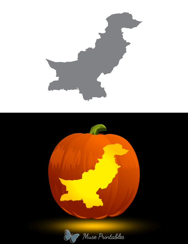 Pakistan Pumpkin Stencil